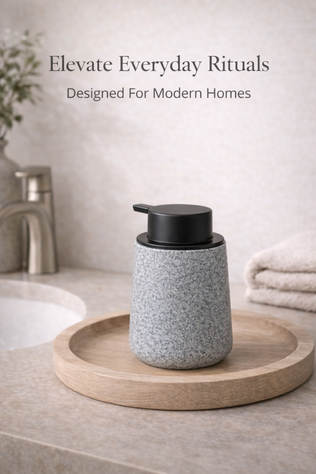 Foaming Soap Dispenser – Wood Grain Edition